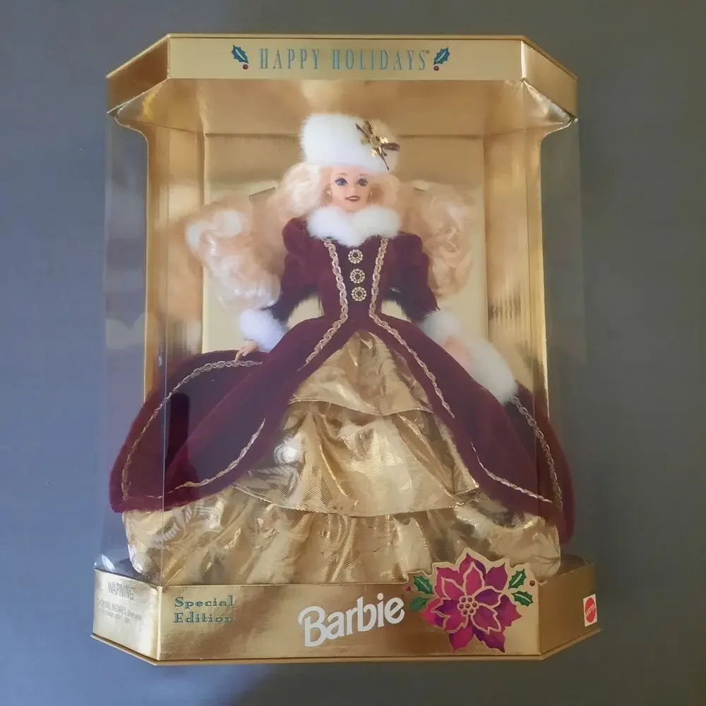 VTG 1996 Happy Holidays Barbie Doll Mattel 15646 Special Edition NIB NRFB